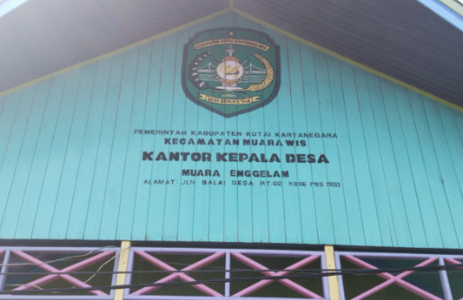 Foto: Kantor Desa Muara Enggelam, Kutai Kartanegara.