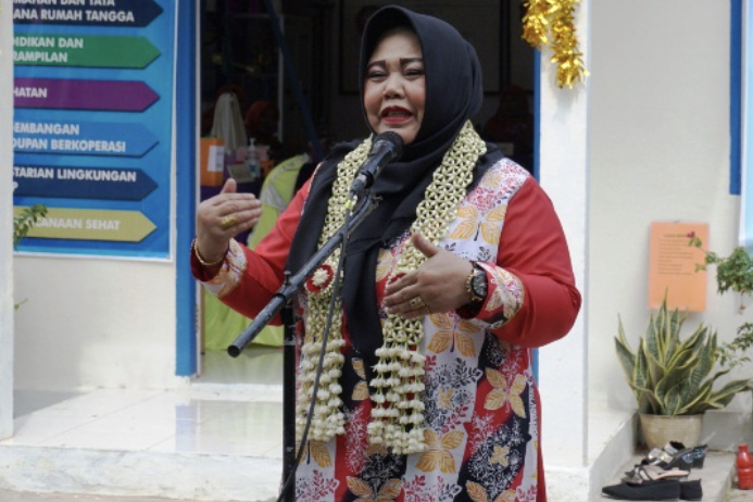 Foto : Ketua Pembina Posyandu Tingkat Kabupaten/Kota, Maslianawati Edi Damansyah.