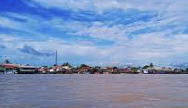 Foto: Suasana Sungai Meriam, Kecamatan Anggana.