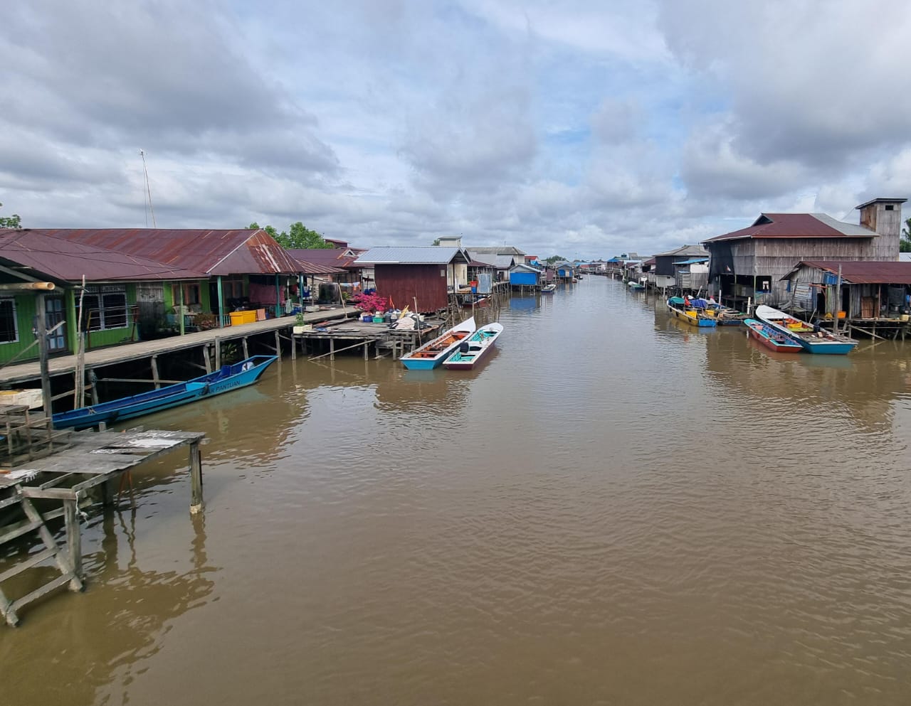 Foto: Suasana Desa Muara Pantuan. 