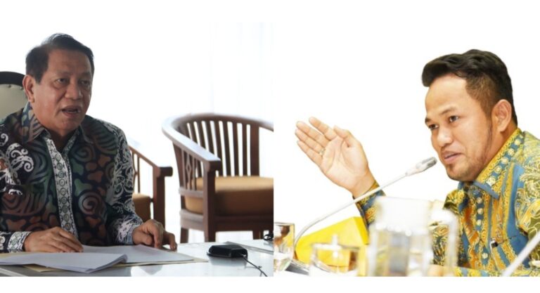 Caption: Ilustrasi gambar (Rudy Mas’ud kanan), (Makmur HAPK kiri).