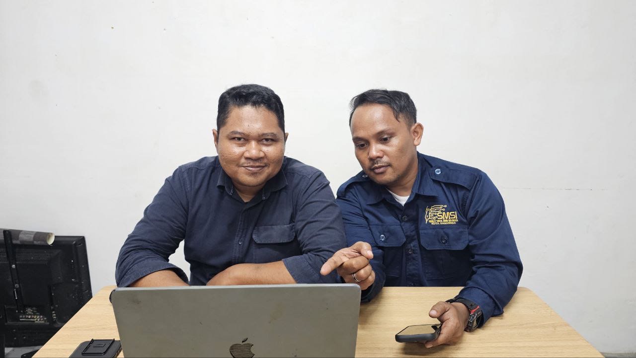 Ketua Tim Penjaringan, Prio Fuji Mustopan, S.I.Kom (kiri), Ketua Panitia Musda ke-2, Jerin, S.Sos, (kanan)