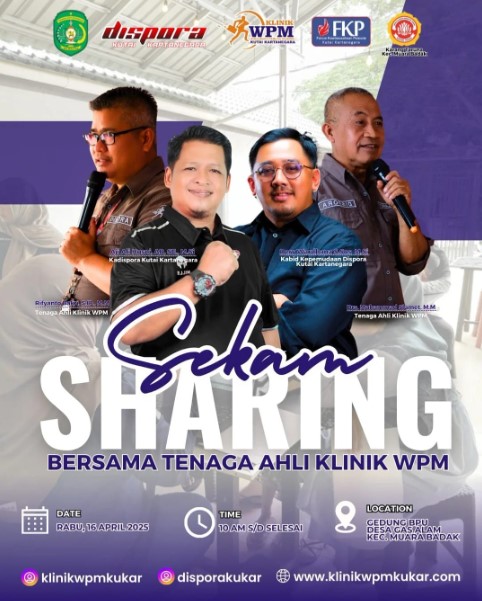 Sekam Sharing Dispora Kukar, Komitmen Nyata Dukung Ekonomi Kreatif Anak Muda di Kecamatan.