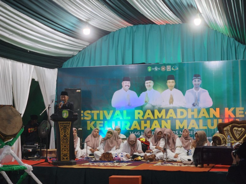 Sekda Kukar, Sunggono, di Festival Ramadhan Kelurahan Maluhu. (PortalBorneo)