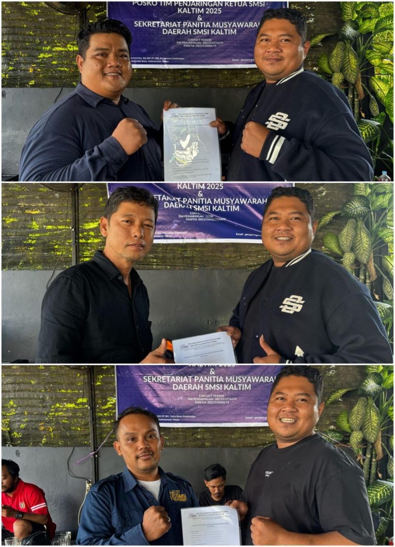 Caption: Calon I baris atas (Yakub Anani), Calon II (baris tengah) Wiwid Mahendra, Calon III (baris bawah) Jerin.